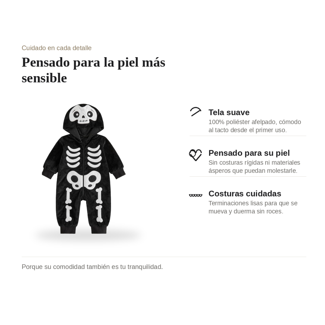 Disfraz de Esqueletito
