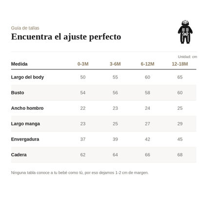 Disfraz de Esqueletito